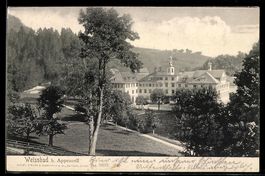 AK Weissbad b. Appenzell, Kurhaus und Park