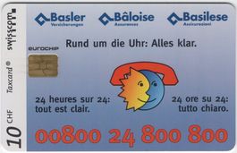 Basler Versicherungen - seltene Firmen Chip Taxcard