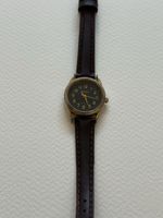 Montre femme Seiko quartz cadran noir bracelet cuir