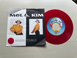 MEL & KIM tolle Single 80's Kult Respectable red vinyl Hit