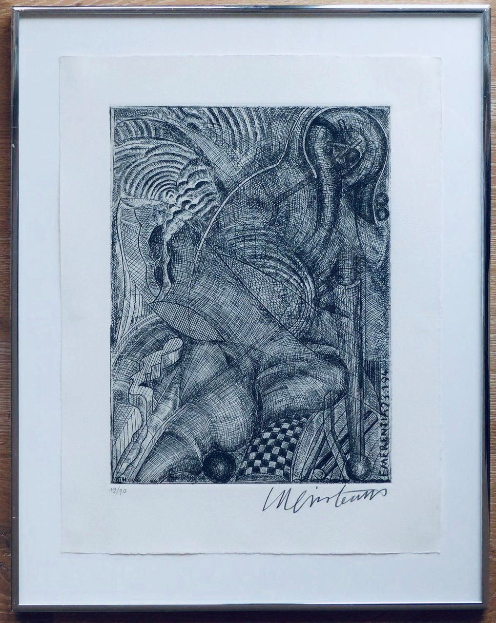 Grafica & Litografie: Bernhard Luginbühl, Radierung – Usato da Einsiedeln venduto da artgallery59 1