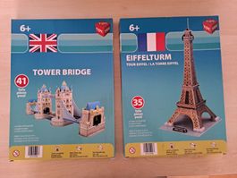 3D-Puzzle Tower Bridge + Eiffelturm
