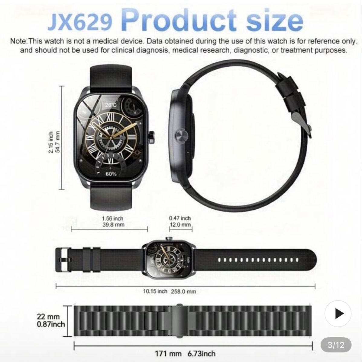 Smartwatch: Top Smartwatch Silber, neu – Nuovo e nell'imballaggio originale da Emmenbrücke venduto da engueteDeal 5