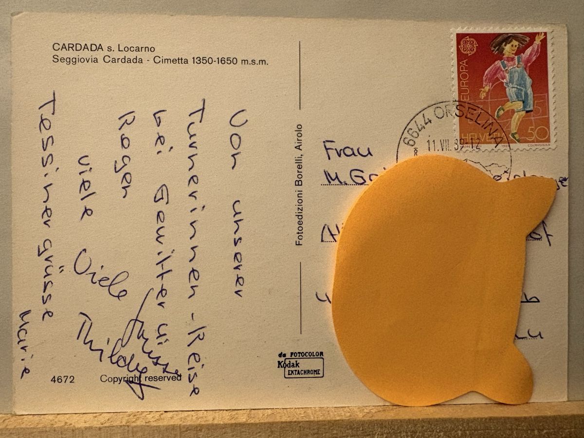 Cartoline postali: AK von Sesselbahn in Cardada – Usato da Rümlang venduto da Kartenpost1 1
