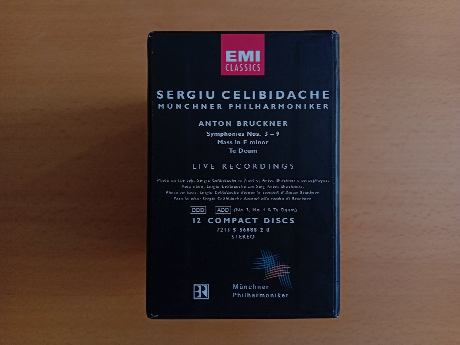 CD: Sergiu Celibidache - Münchner Philharmoniker - Bruckner 12CD – Usato da Fribourg venduto da Werkt 2