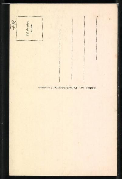Cartoline postali: Gruyéres, Entrée, Mädchen vor einem T – Usato da Berlin venduto da bartko-reher 1