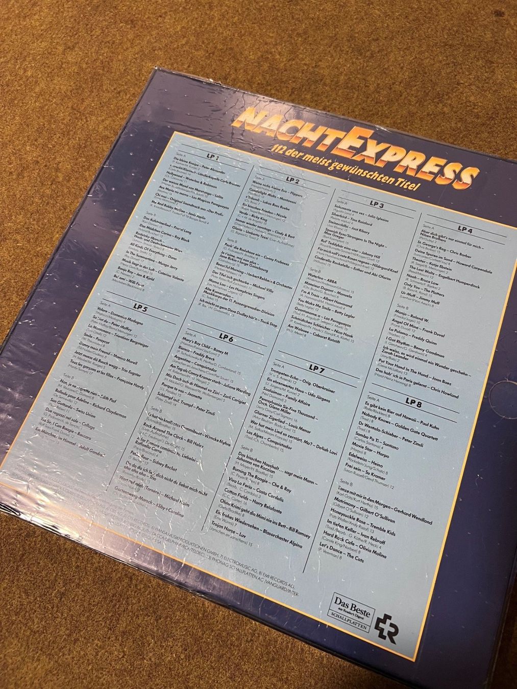 Schallplatten: Schallplattenbox Vinyl Nachtexpress – Gebraucht aus Cham von lonzi67 1