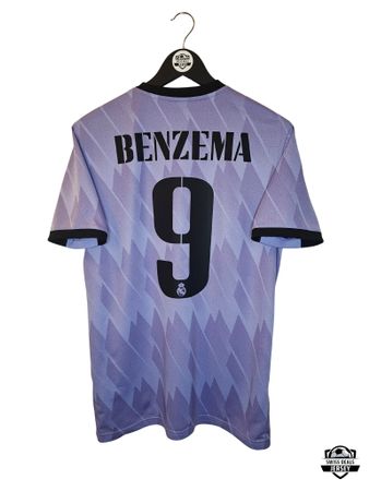 BENZEMA #9 Original Real Madrid 2022-23 Away Trikot