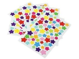 6 BLÄTTER STERNE STICKER - AUFKLEBER