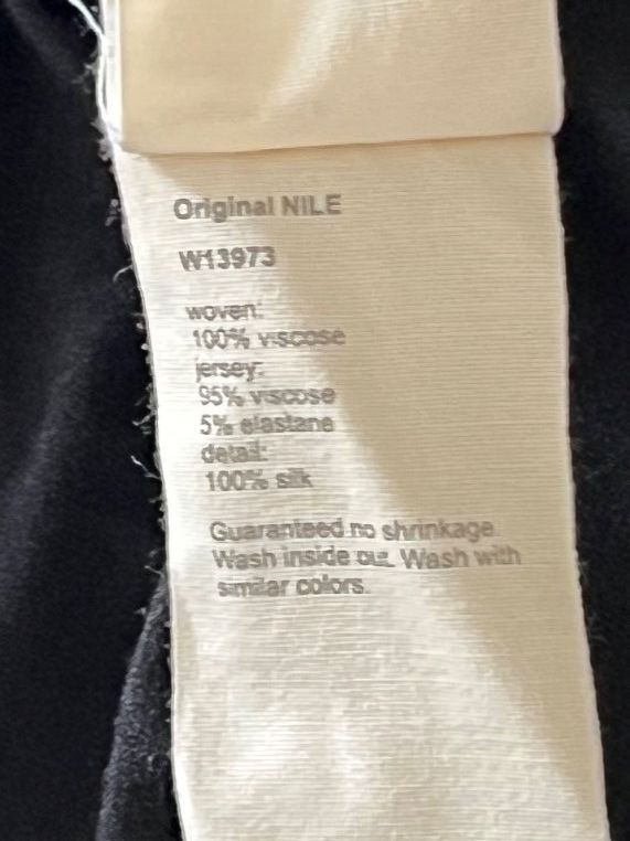 Nile Vestiti: NILE - Robe noire soie et tulle - L – Usato da Mézières FR venduto da Daisy16 5