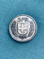 5 Franken 1933 B Silbermünze Schweiz „Fünfliber“