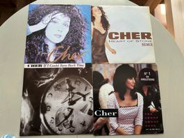 CHER tolle Kult Singles Sammlung Top 80's Charts Hit