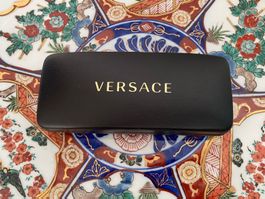 VERSACE - schwarzes Vintage Brillenetui-Box