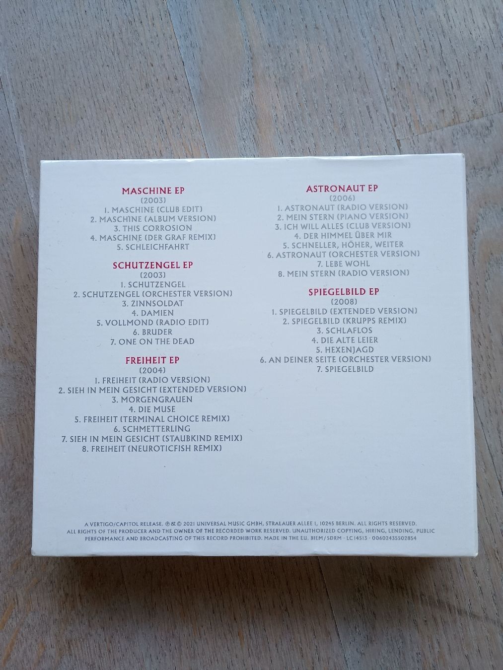 CD: Unheilig CD Box – Usato da Kirchlindach venduto da Chantalone 1