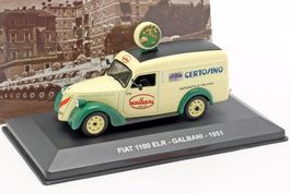 Fiat 1100 ELR Liferwagen "Galbani 1951 hellgelb / dunkelgrün