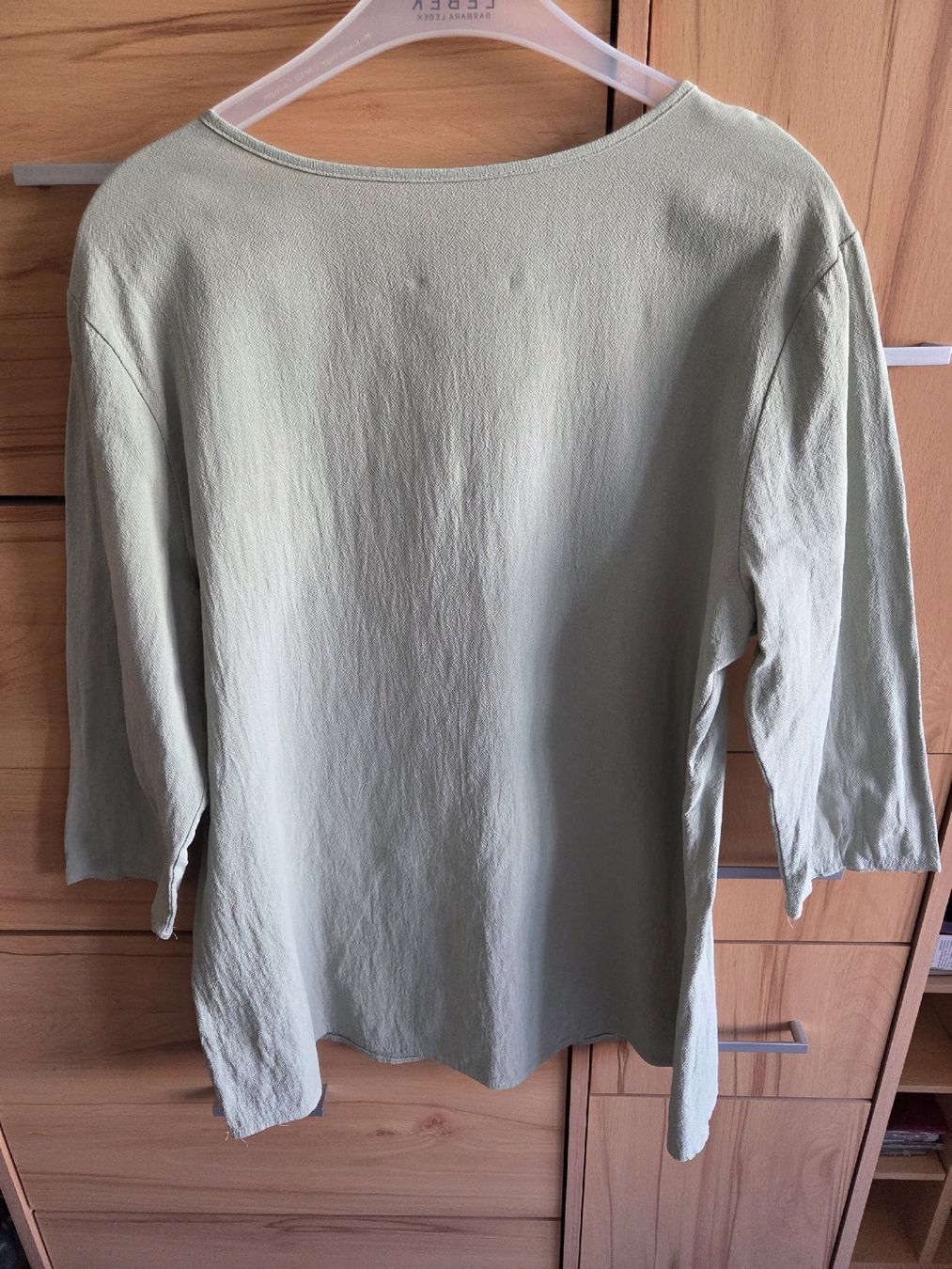 Camicette: Schlupfbluse 100%Baumwolle Lindgrün Gr.4244 – Usato da Winterthur venduto da katzen07 3