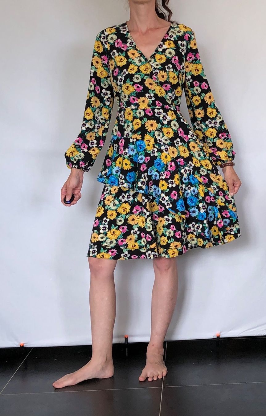 Vestiti: Robe à fleurs volantée Wallis taille 36 neuve – Nuovo e nell'imballaggio originale da Coppet venduto da Vanessamode 3
