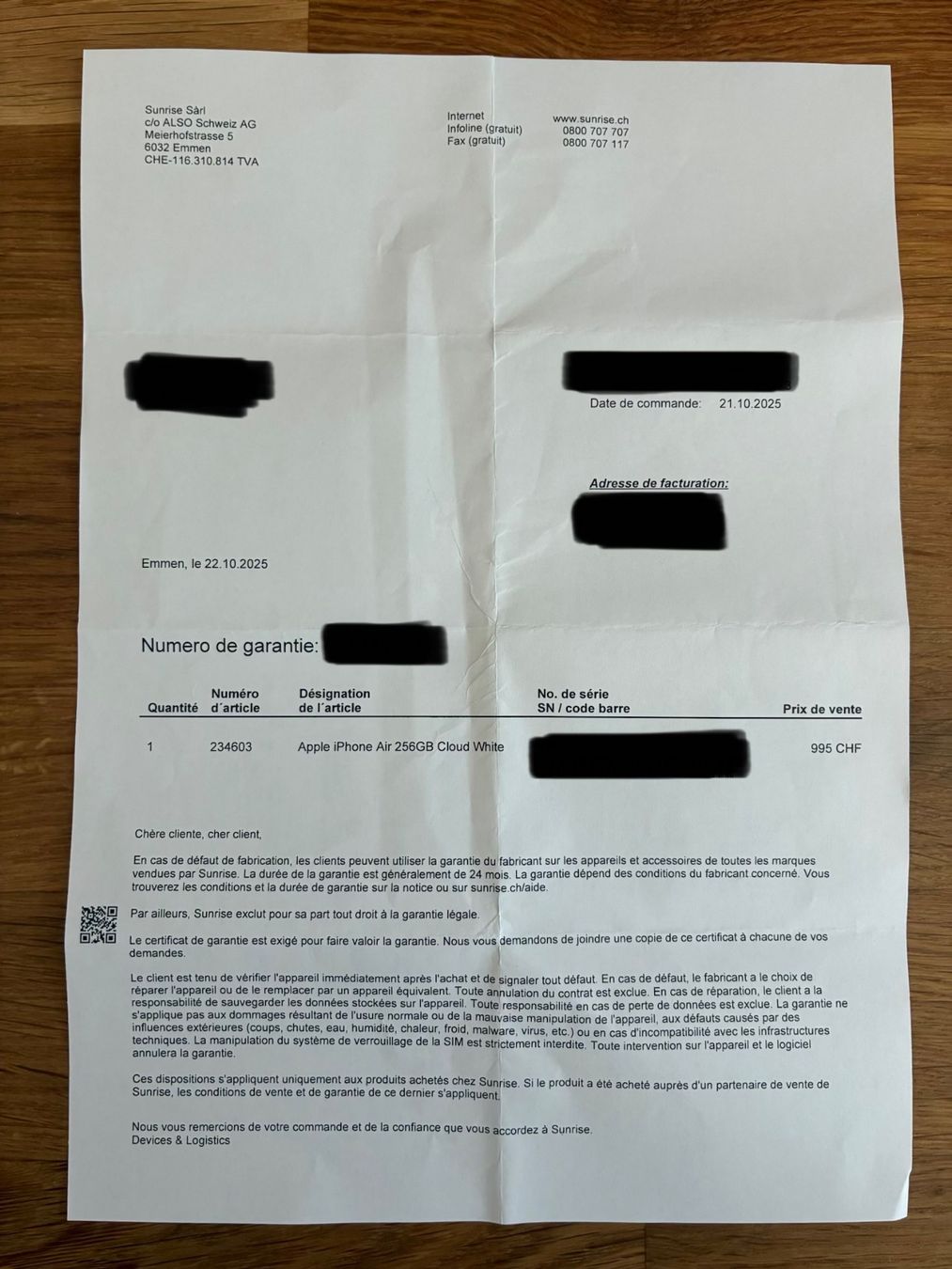Apple Telefoni cellulari / Smartphones: iPhone Air | Sous Garantie – Usato da Fribourg venduto da Karanoties 6