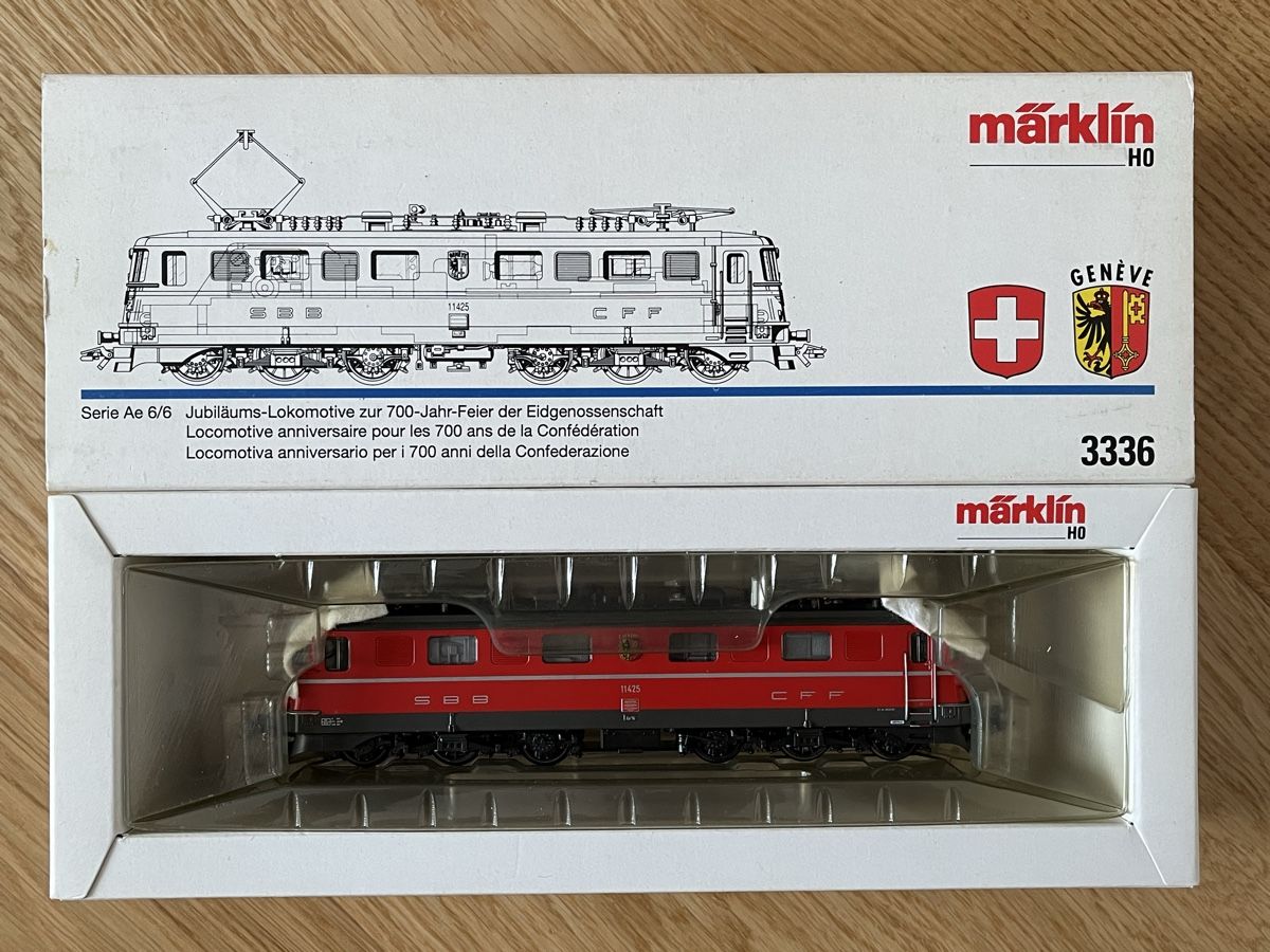 Märklin Modellini di ferrovie: SBB Ae 6/6 Genève Märklin Digital  – Usato da Basel venduto da Re620_11627 8