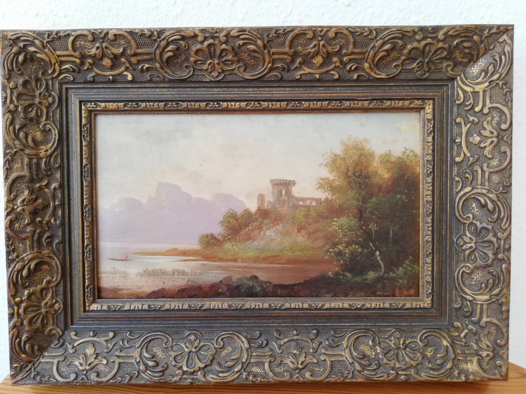 Dipinti: altes Gemälde romantische Landschaft – Usato da Genève venduto da mar_q7yb 3