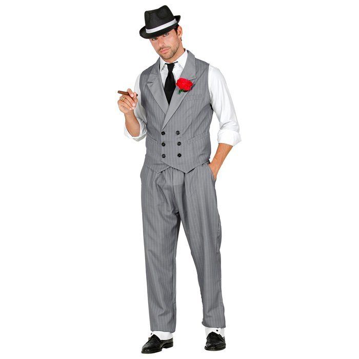 Costumi: Widmann Gangster Kostüm Gr. L – Nuovo e nell'imballaggio originale da Wabern venduto da Irakene 5