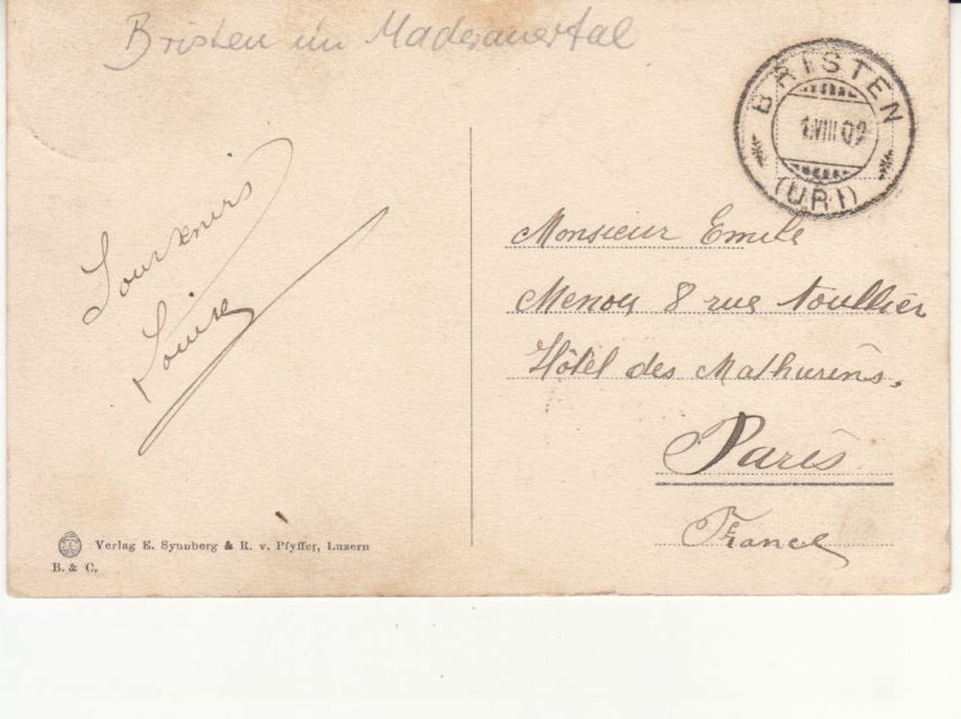 Cartoline postali: Bristen 1909 – Usato da Bürglen TG venduto da StampGraf 1