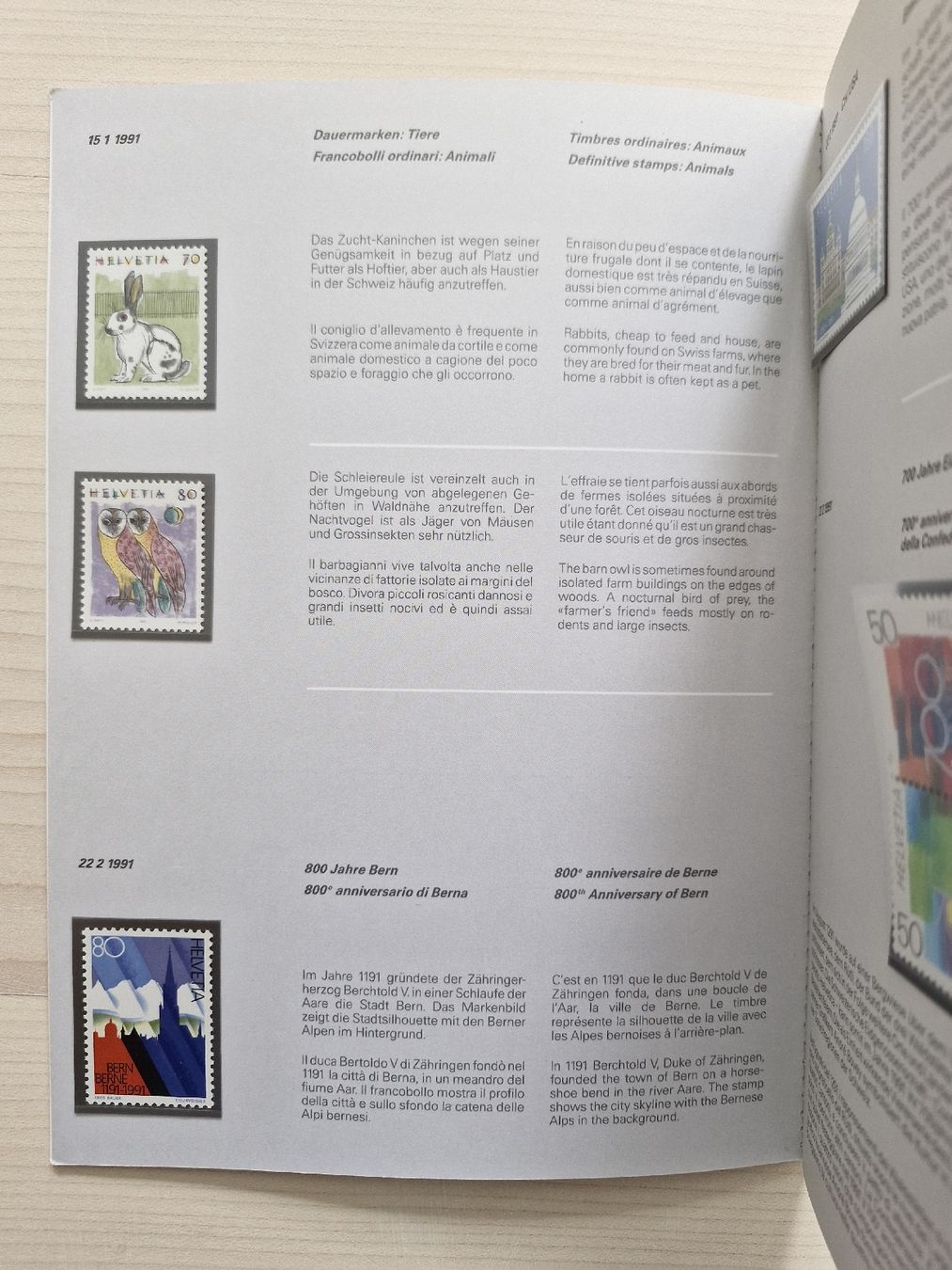 Alle Briefmarken: Jahresbuch 1991 postfrisch CH-Briefmarken – Neu (gemäss Beschreibung) aus Frauenfeld von Kasico 3