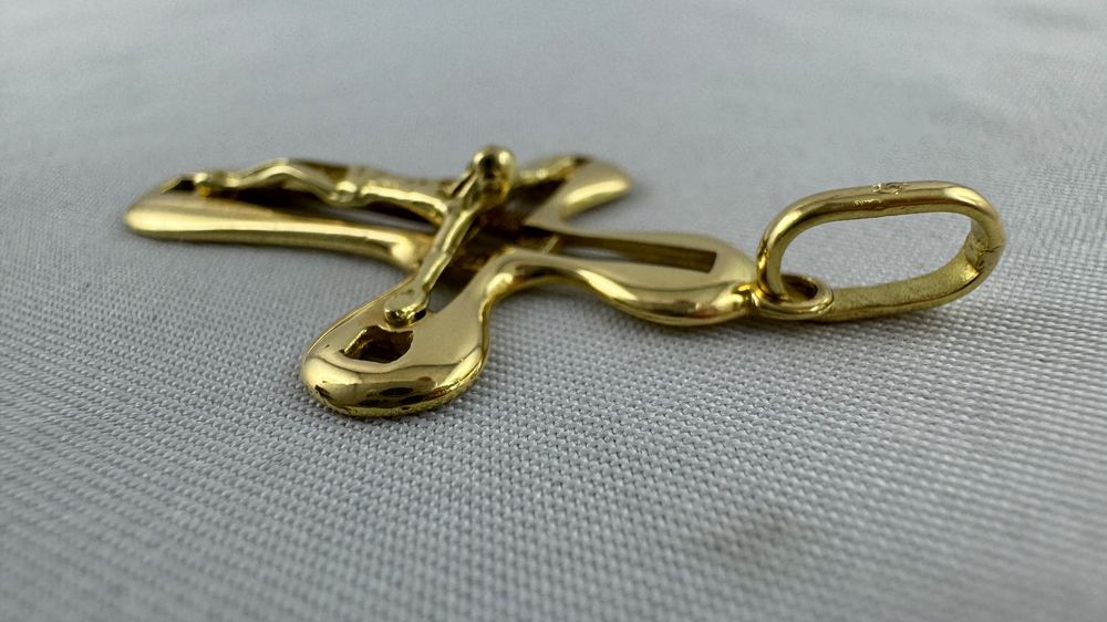 Ciondoli: Kreuz Anhänger in 750 Gold / 18 Karat – Usato da kreuzlingen venduto da fantasy_schmuck 1