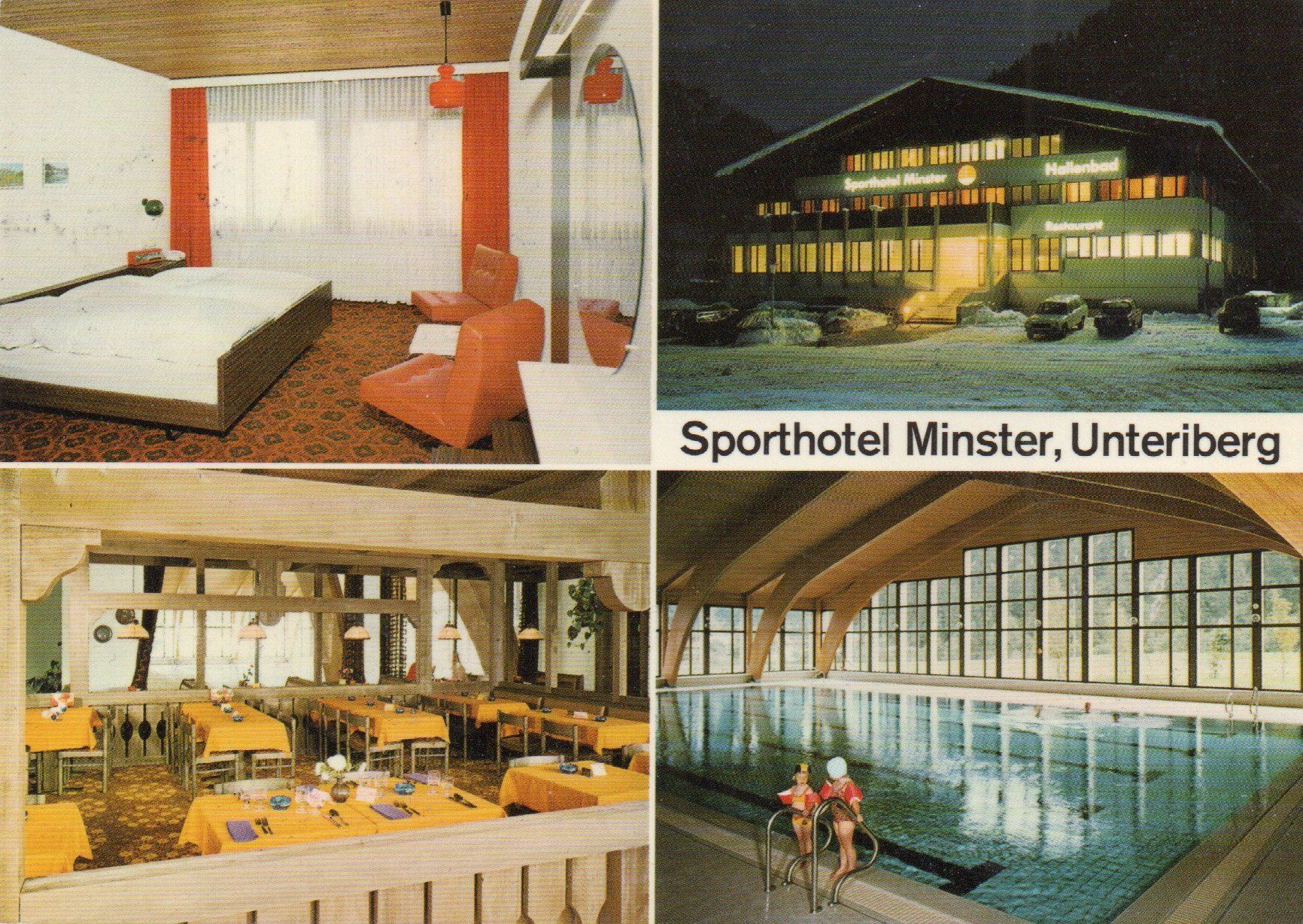 Cartoline postali: Unteriberg - Sporthotel Minster – Usato da Melano venduto da pisonsdro