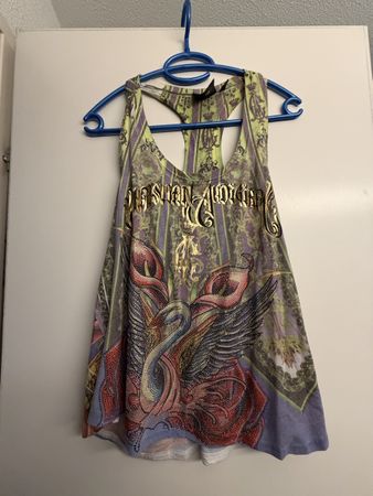 Vintage Christian Audigier Tanktop Gr. S gebraucht