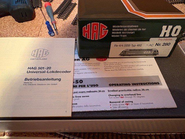 Hag Modellini di ferrovie: HAG Re 460 H0 WS Digital Infirmis – Usato da Regensdorf venduto da Basc 1
