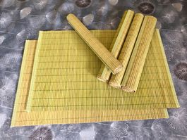 Tellerunterlagen (6 Stück) aus naturbelassenen Materialien