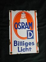 OSRAM Billiges Licht Emailleschild Reproduktion (30 × 20)