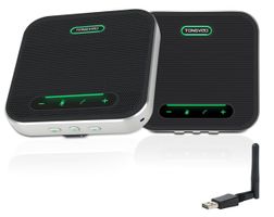 TONGVEO 2x Konferenzlautsprecher Mikrofon Bluetooth USB, NEU