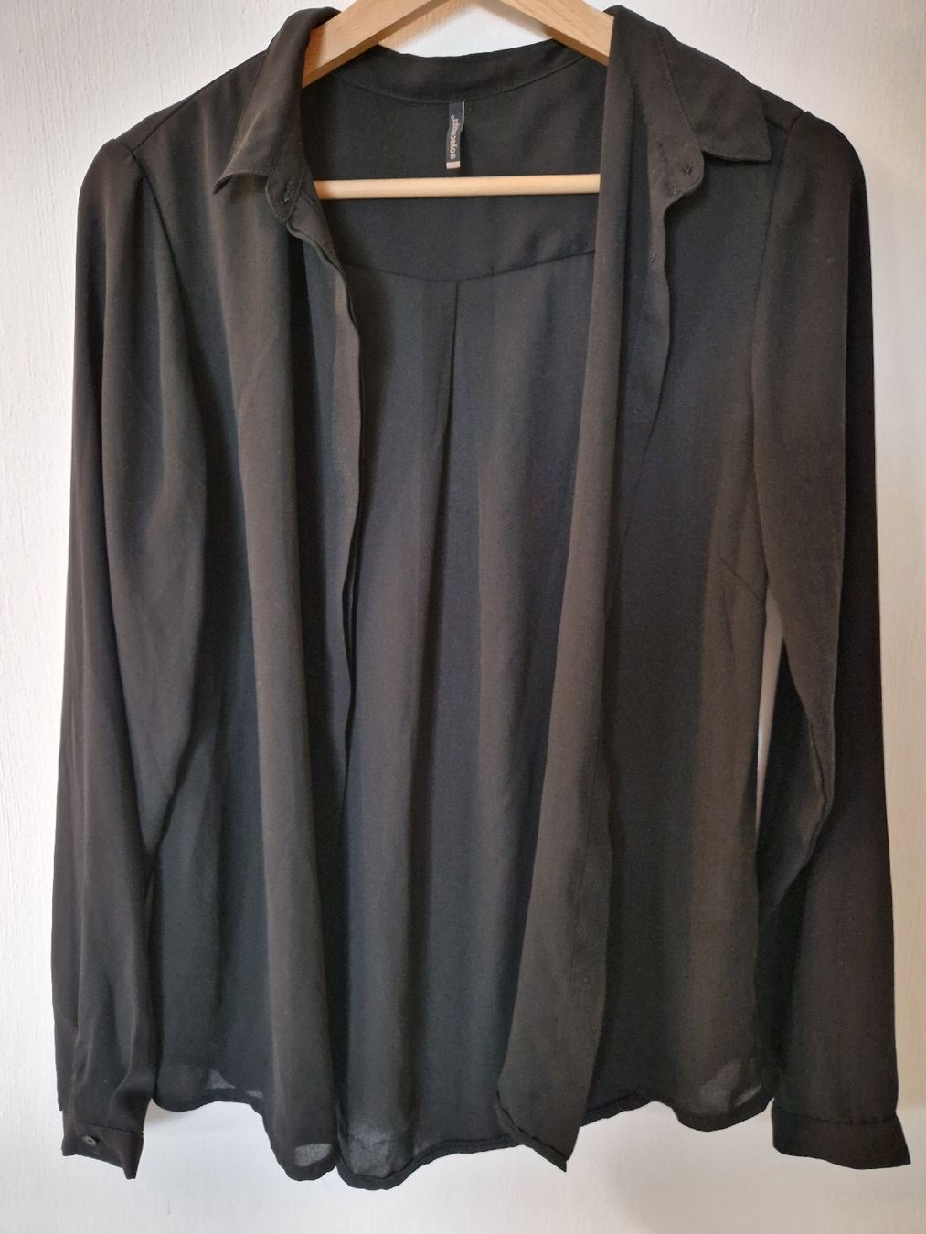 Blusen: Soyaconcept schwarze elegante Blouse leicht transparent – Gebraucht aus Zürich von kunterbunt.201 1