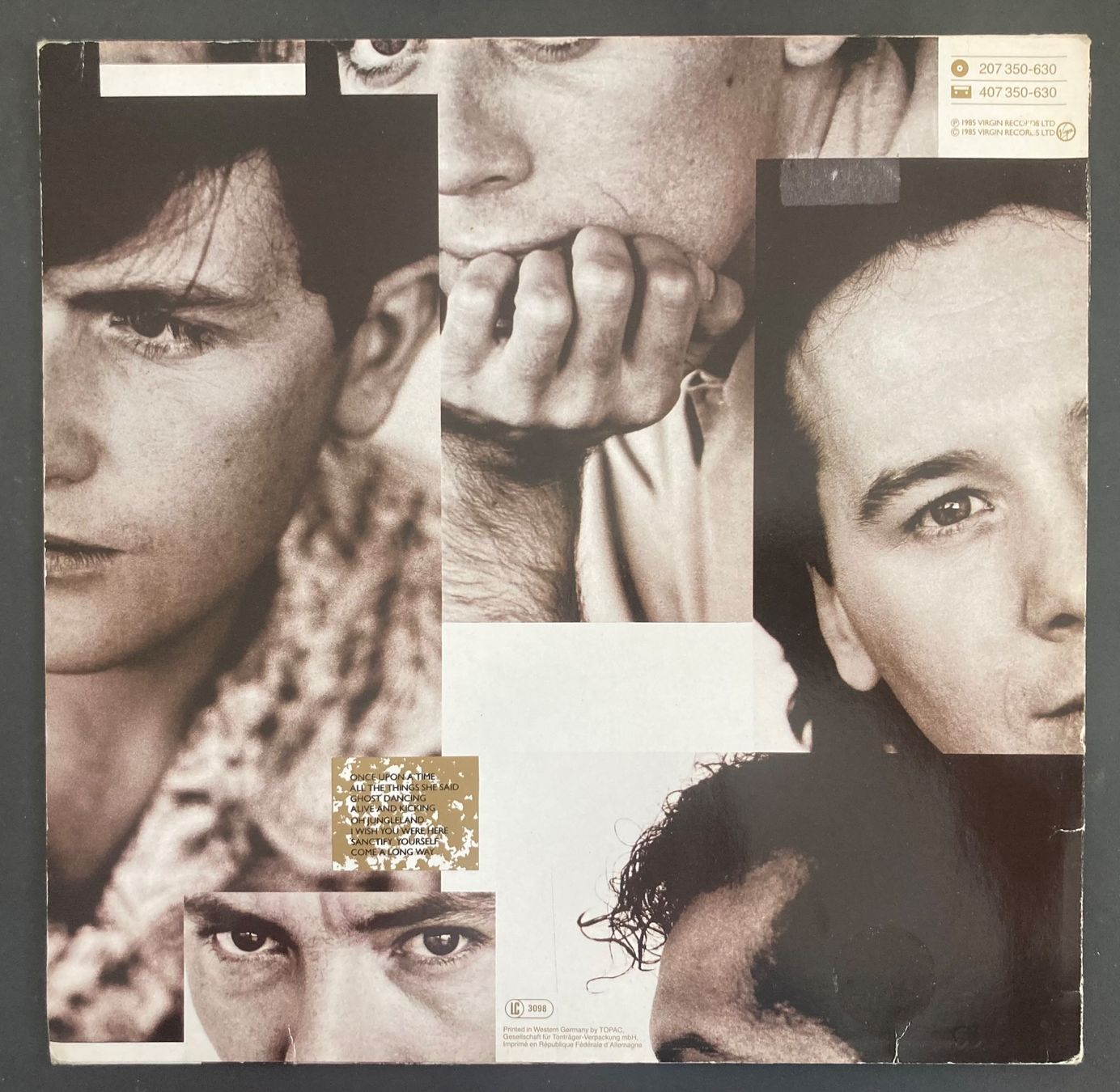 Vinyles: SIMPLE MINDS - ONCE UPON A TIME – D'occasion à Poliez-Pittet par Newtown-Records 1