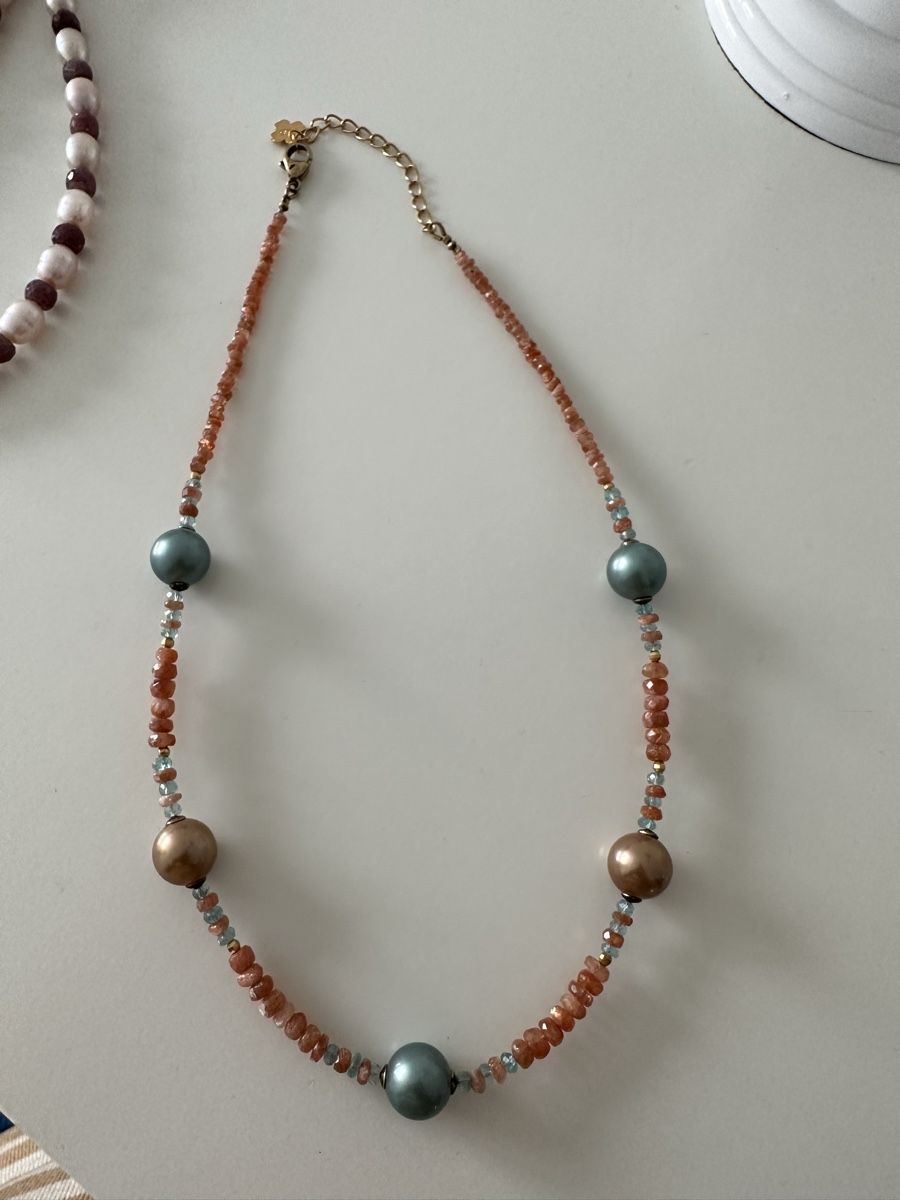 Catenine: Wunderschöne Edelstein- Perlenkette – Nuovo (secondo la descrizione) da St. Margrethen SG venduto da Leila026 1