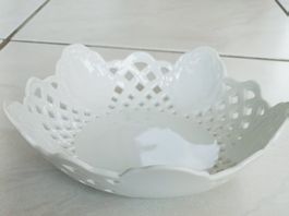 Tettauer Handgemachte Durchbruch Porzellan Schale