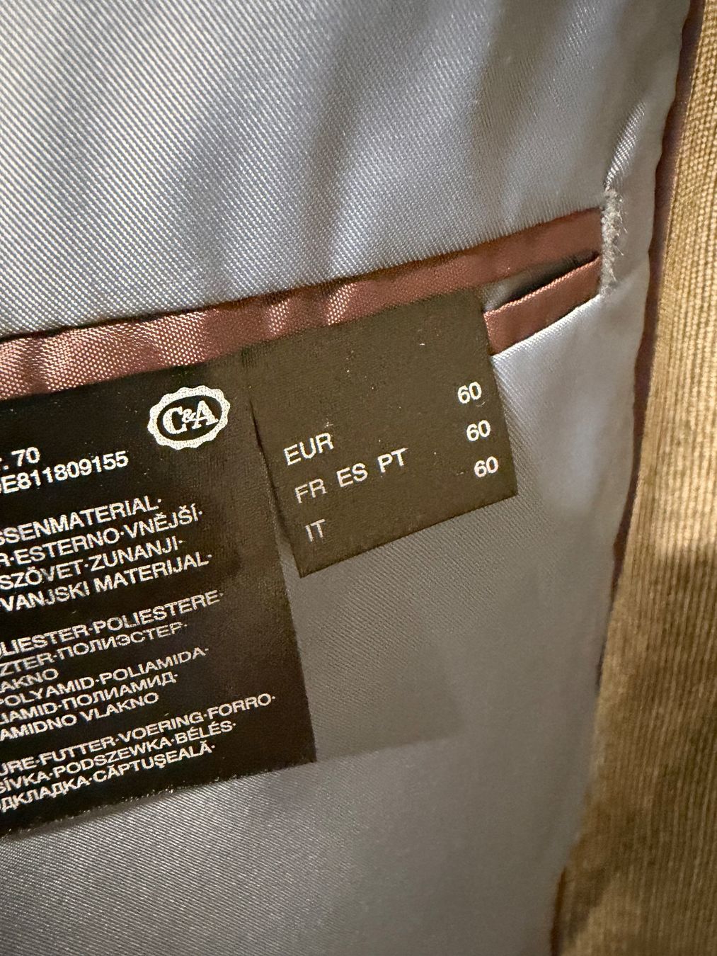 Giacche: Jacket, Grösse 60, einmal getragen – Usato da Lengnau BE venduto da AndyFritz1 2