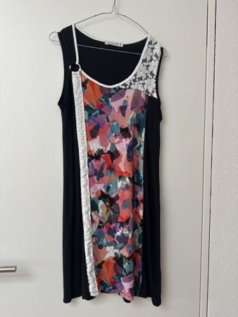 Kleid 👗 Maloka schwarz bunt T2  neuwertig