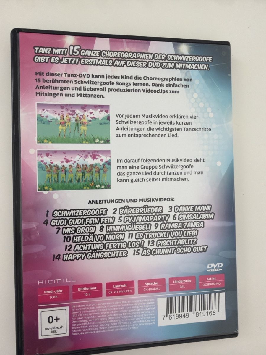 Tutti i DVDs: DVD Schwiizergoofe Tanz Mit 1  – Usato da Luzern venduto da caracena 1