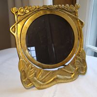 Jugendstil Art Nouveau Bronze Spiegel/Photorahmen ca 1900
