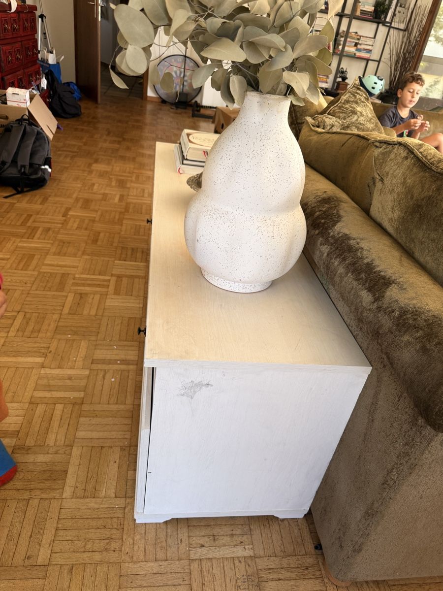 Ikea Meubles TV: Lowboard TV Möbel weiss mit Schubladen und Fächern – D'occasion à Münsingen par goz_knm8 1