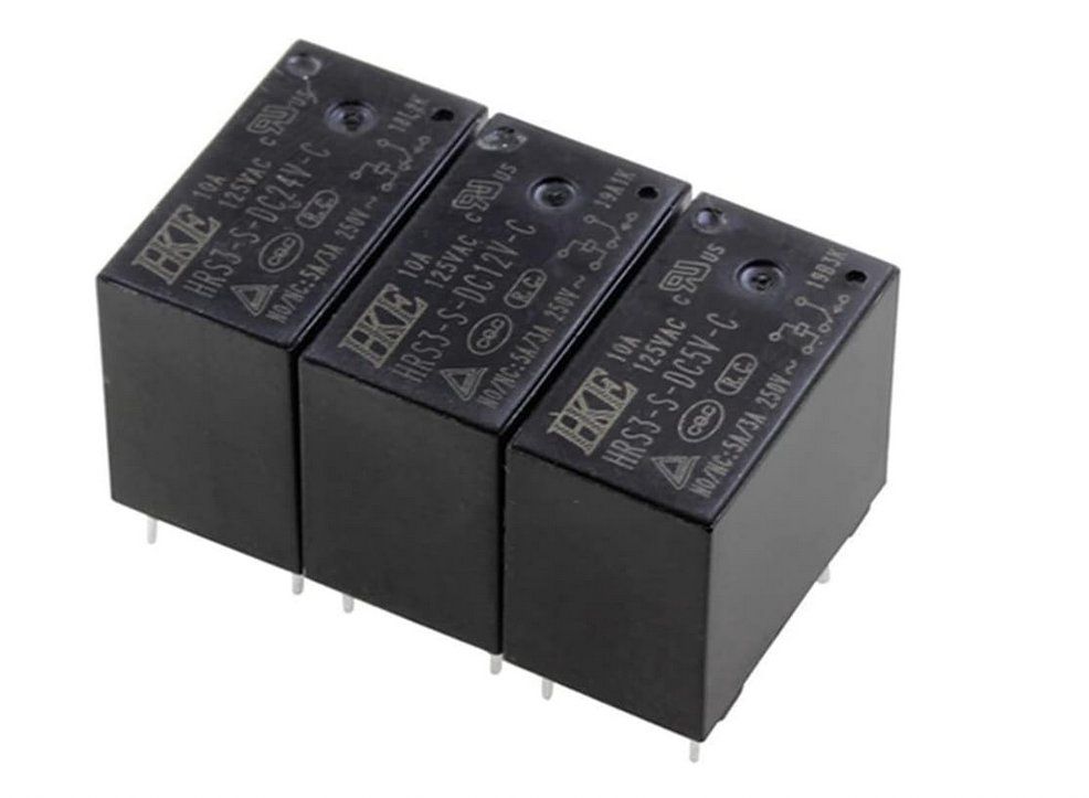 Componenti elettronici: 2x Relais Printrelais  5 V DC / 250 V 10A – Nuovo e nell'imballaggio originale da Münsterlingen venduto da Swissetronic