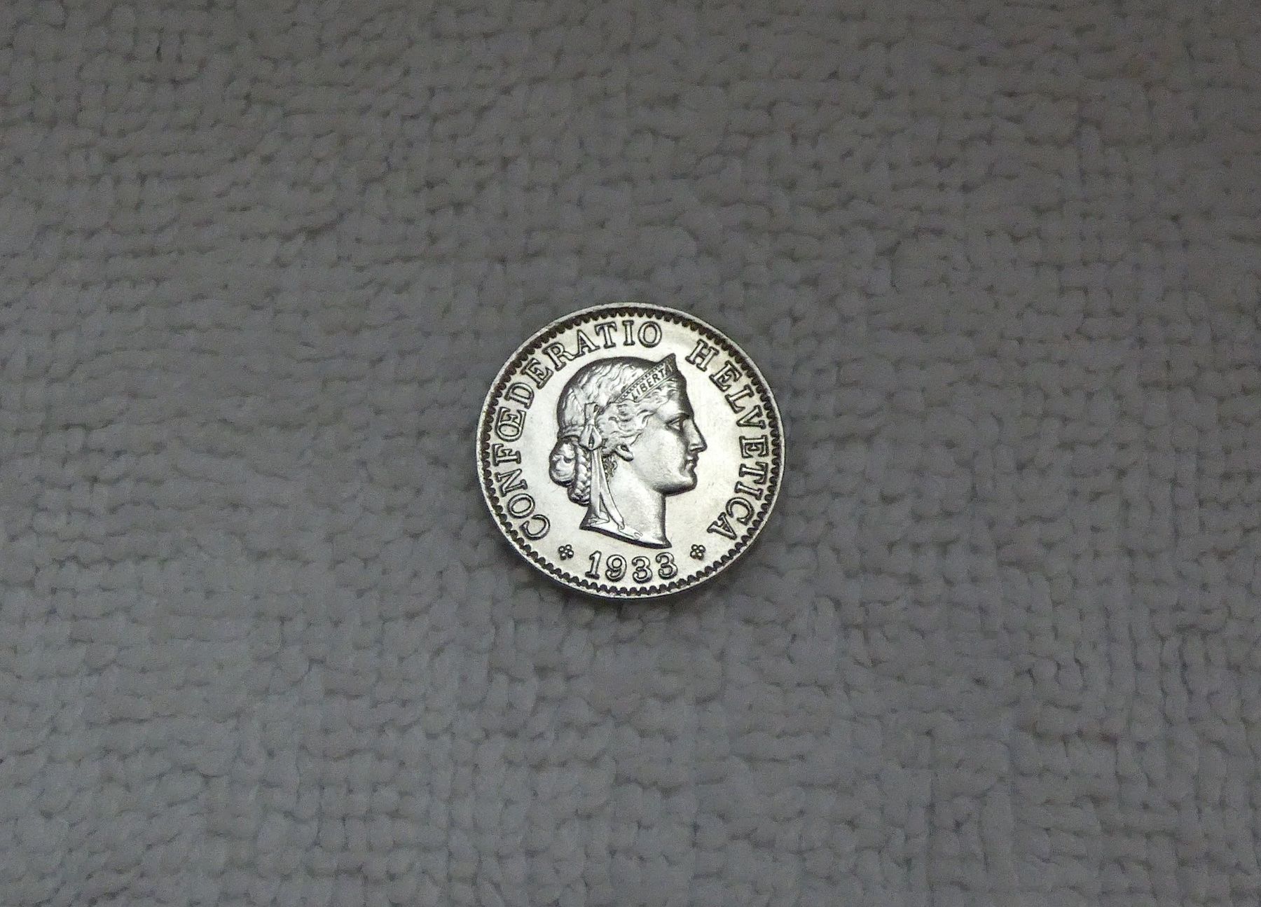 Tutti le monete: 5 centimes/rappen 1933 – Usato da Nyon venduto da Ilmi09