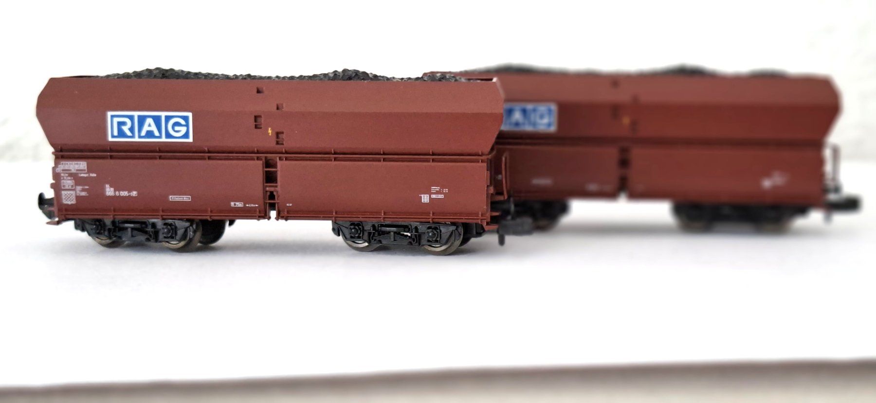 Roco Modellini di ferrovie: 2 Roco DB Kohlewagen RAG – Usato da Biberist venduto da Ntrains 2