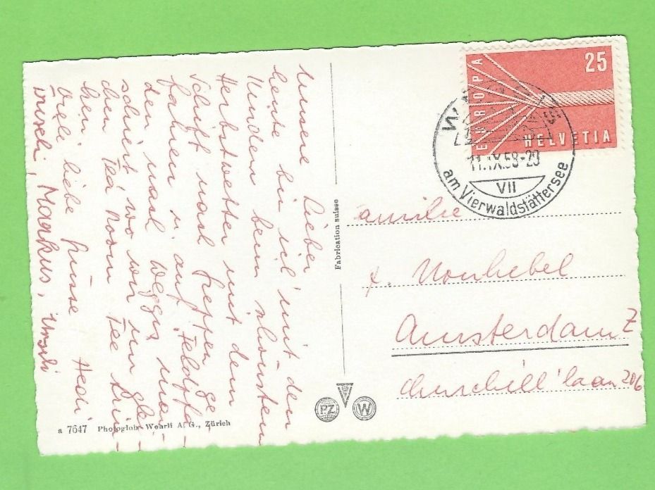 Cartoline postali: Weggis und die Alpen – Usato da Zürich venduto da t24_de 1