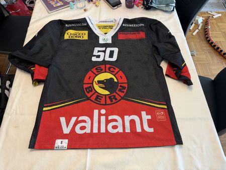 SC Bern Gameworntrikot Junioren Nummer 50 Grösse S