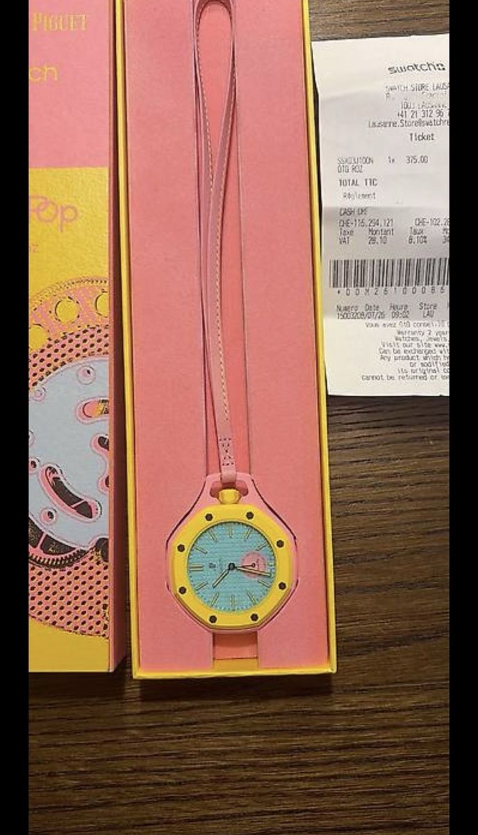 Swatch Orologi: Royal pop OT ROZ  – Nuovo e nell'imballaggio originale da Carouge GE venduto da sal_7fyd