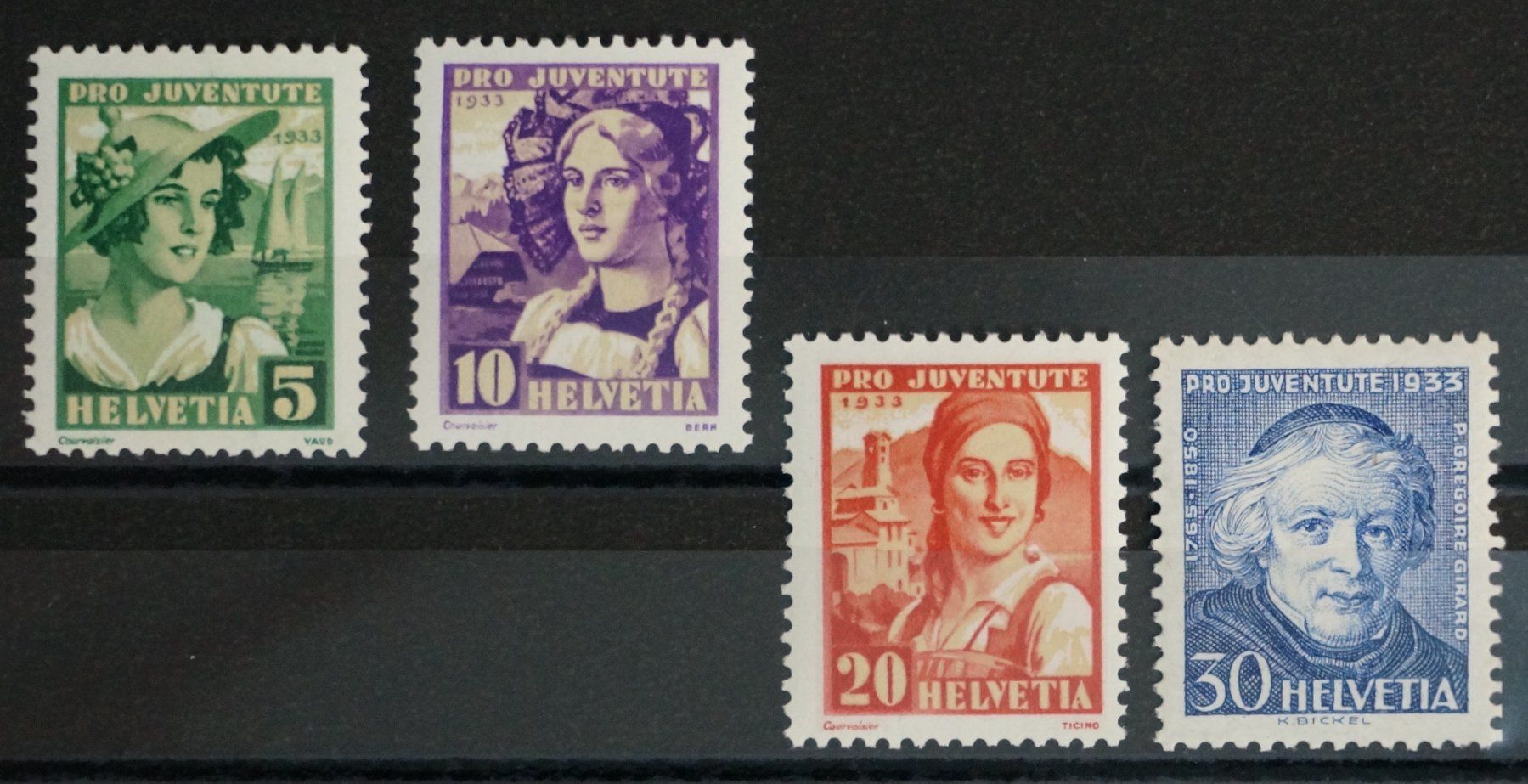 Tutti i francobolli: CH - Pro Juventute - Serie 1933 ** – Usato da Rombach venduto da VENTIS-Auktionen
